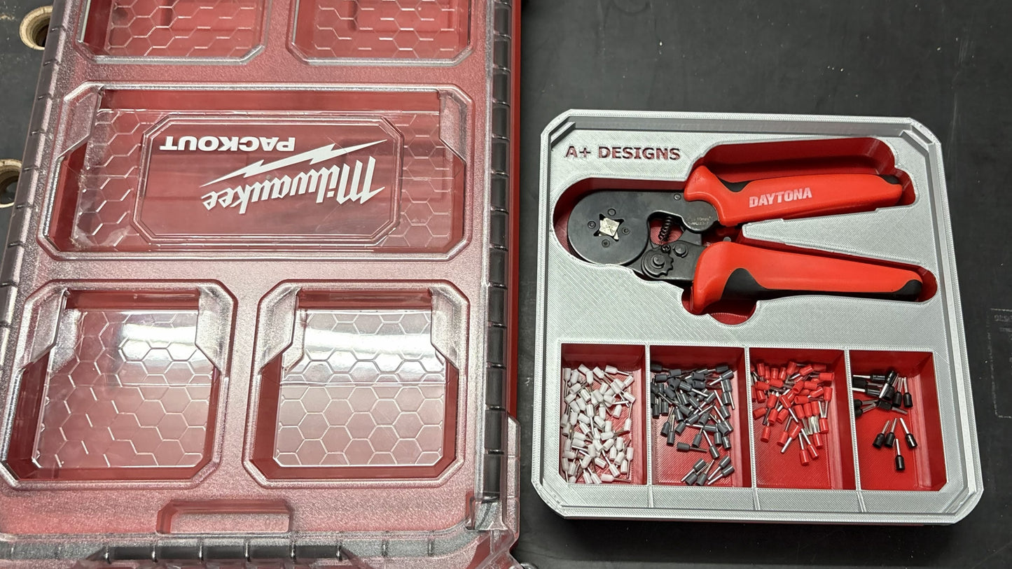 Ferrule Packout Bin with Crimper storage