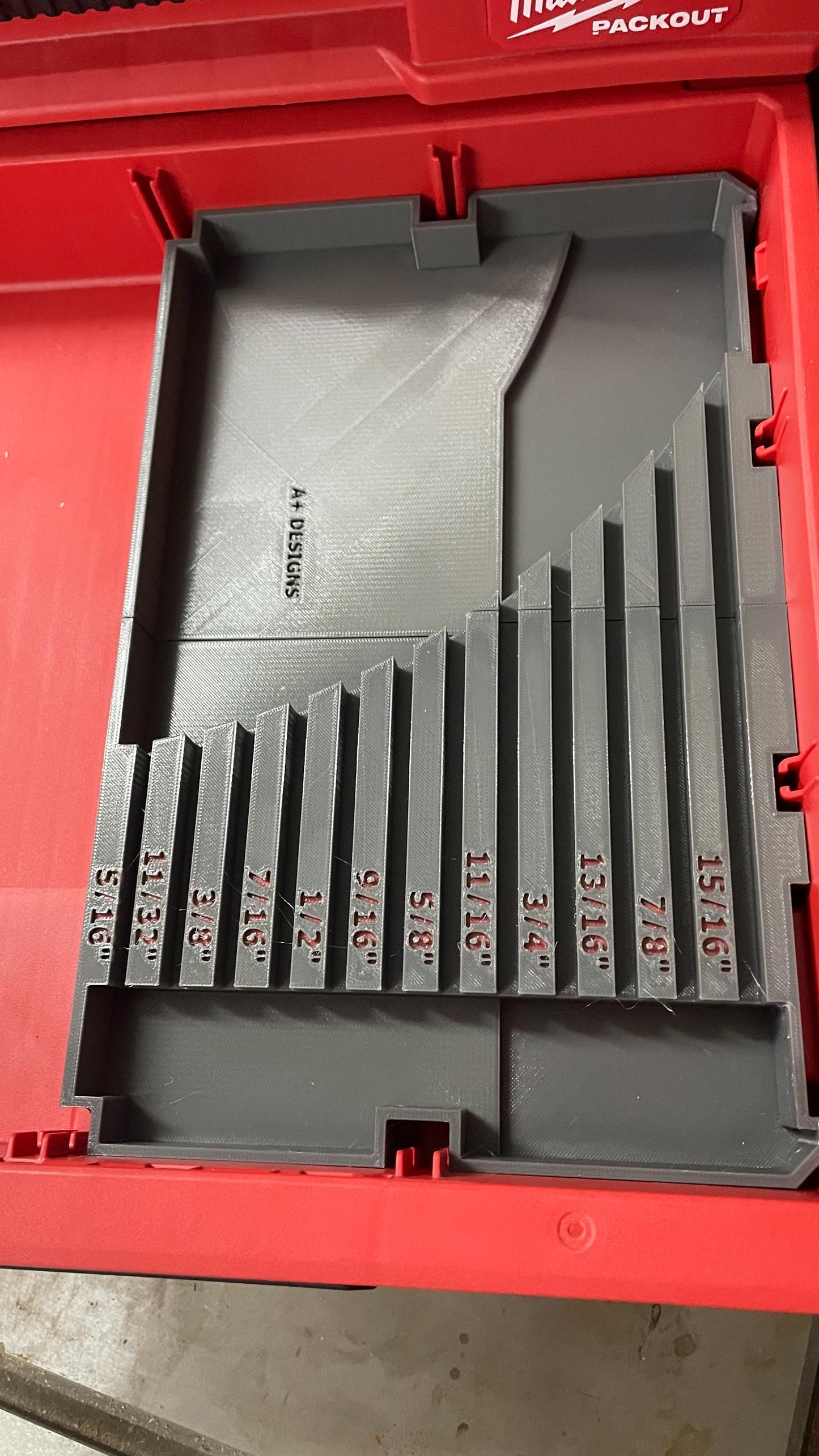 STL*** SAE Spanner divider for the 4 Drawer Milwaukee Packout***DIGITAL download only