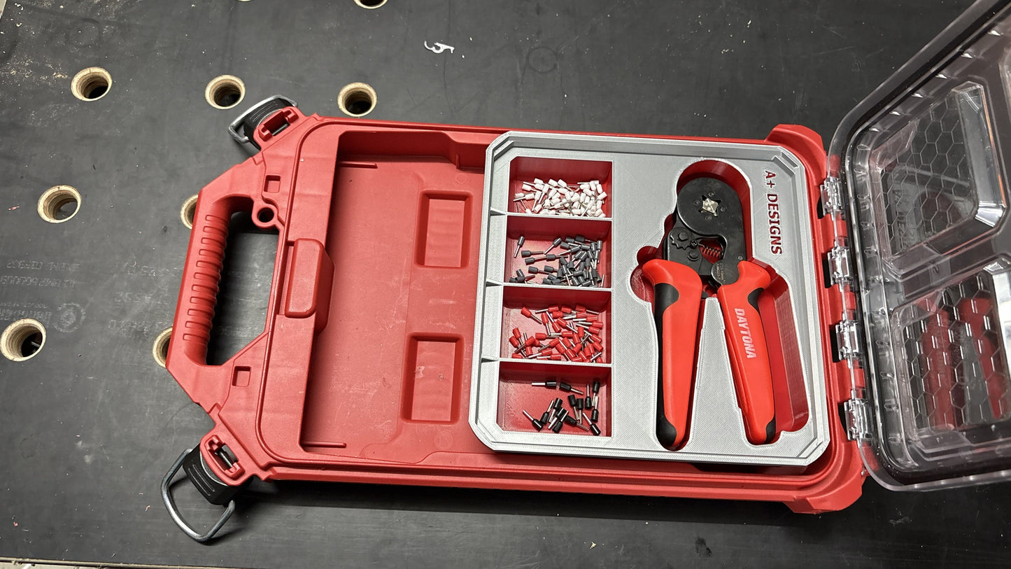 Ferrule Packout Bin with Crimper storage