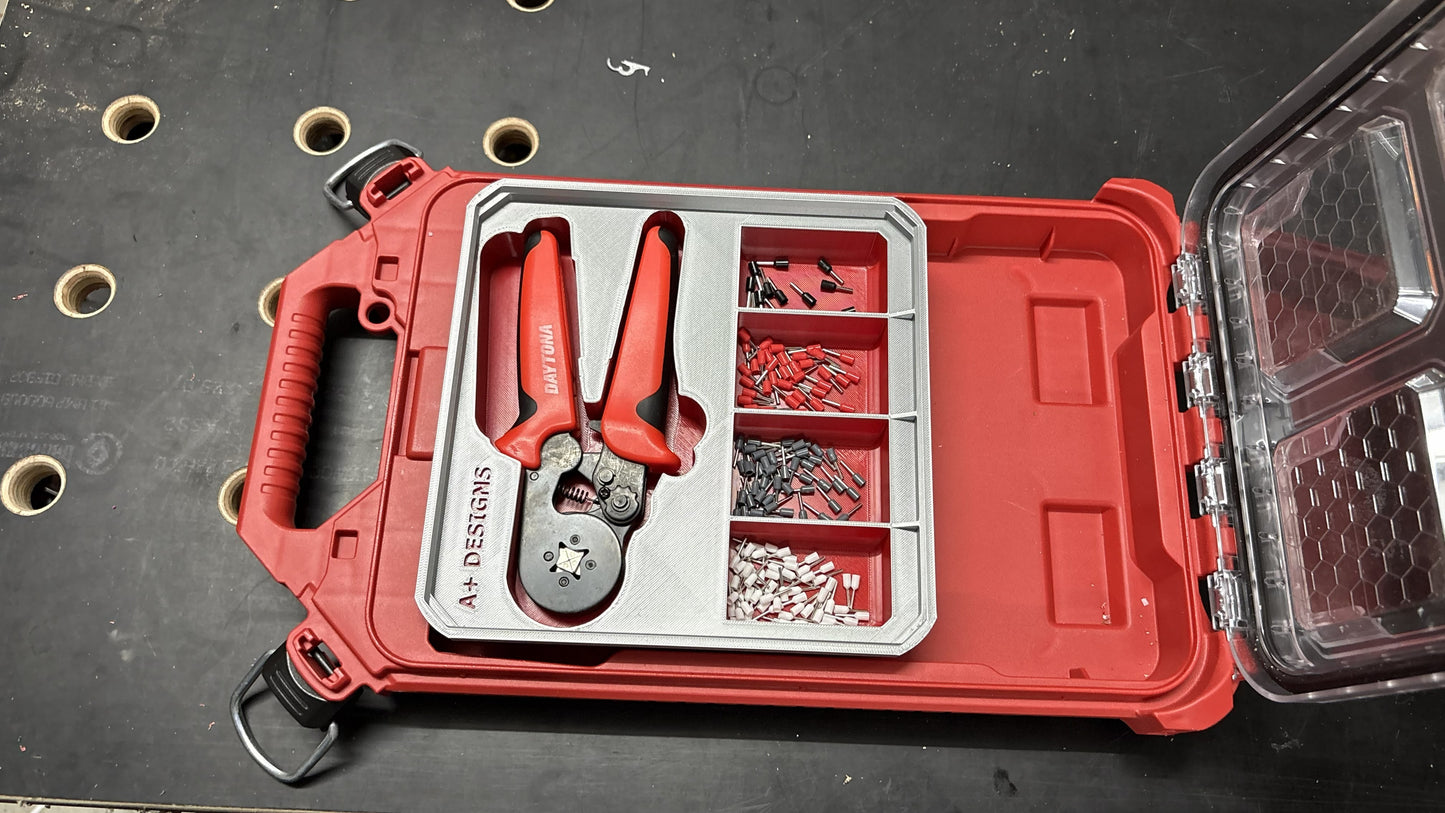 Ferrule Packout Bin with Crimper storage