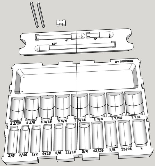 STL*** Milwaukee Deep impact set 49-66-7012 drawer storage for Packout Digital Download