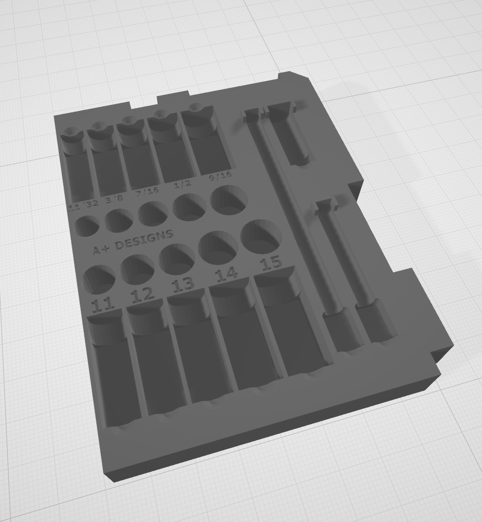 DIGITAL DOWNLOAD STL*** Milwaukee Drawer Packout 1/4 socket set 48-22-9004***