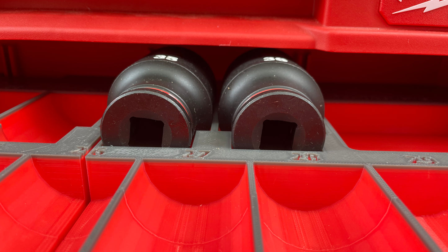 3D Printed drawer insert for the Deep Metric socket set 49-66-7015