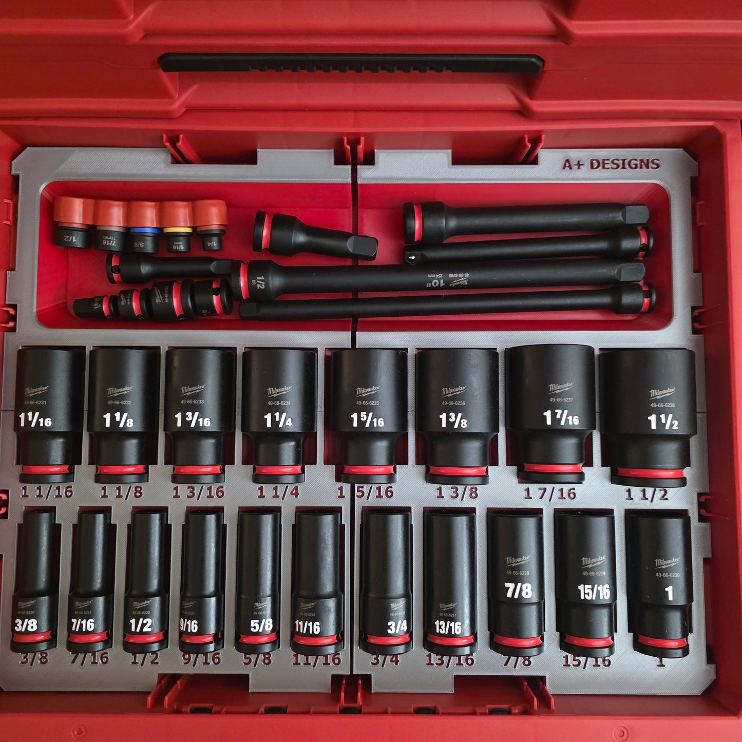 3D Printed drawer insert for the Deep Imperial socket set 49-66-7012