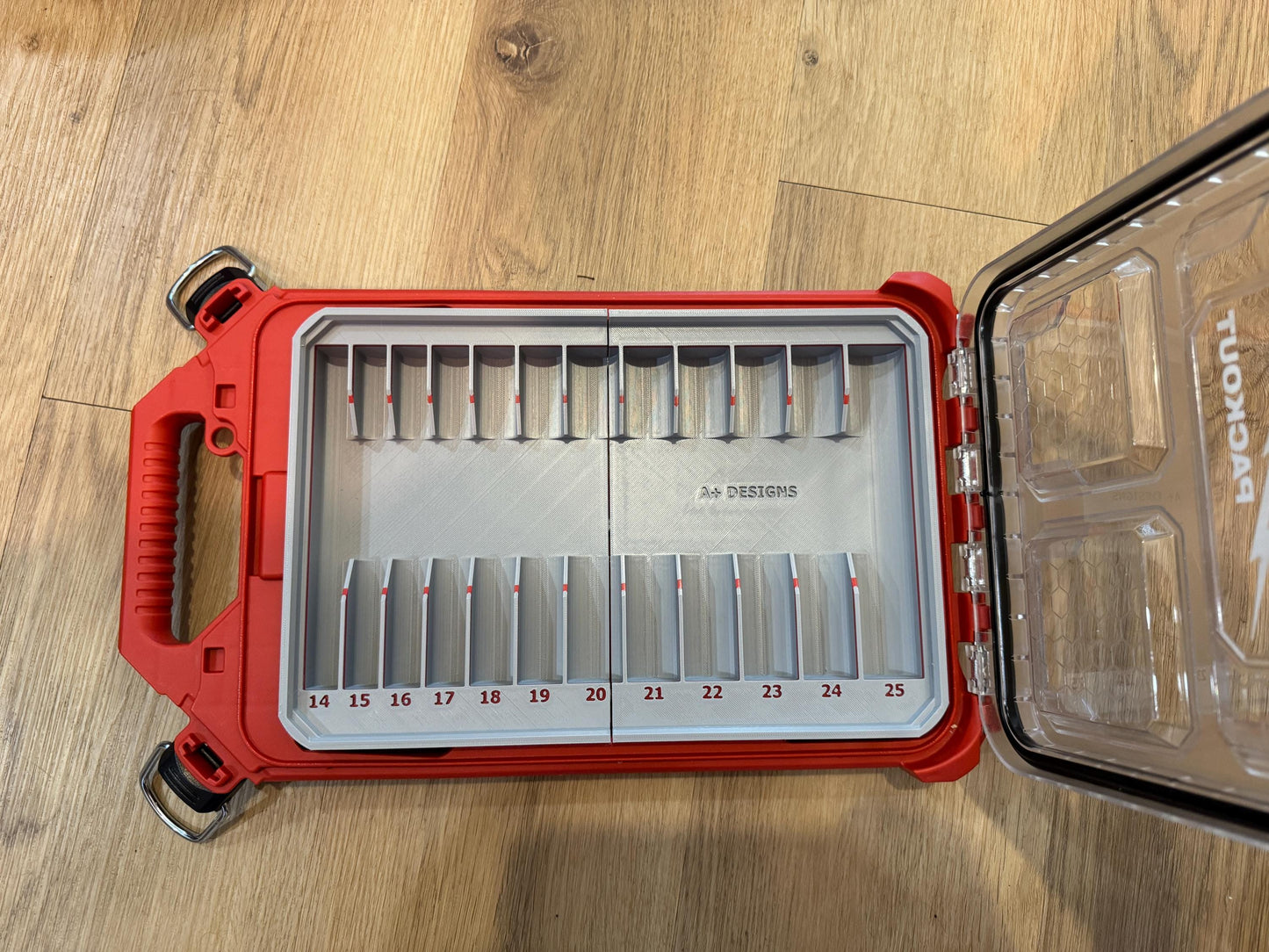 Milwaukee Packout Full size Slim Bin for Reduced shank Metric Drill bits
