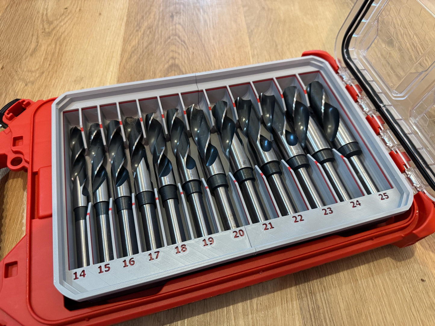 Milwaukee Packout Full size Slim Bin for Reduced shank Metric Drill bits