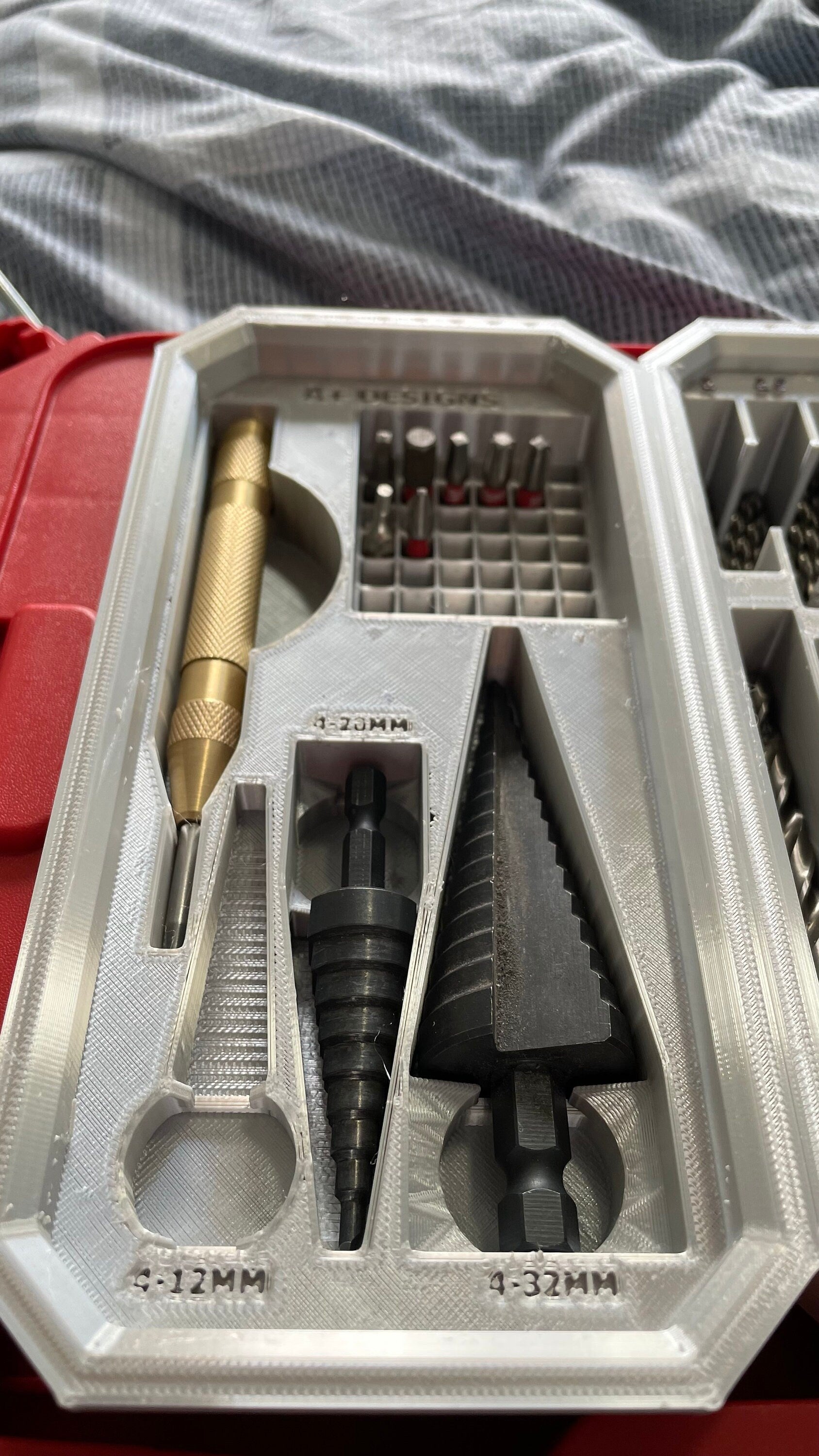 STL*** Milwaukee Packout Slim Bin Step bit holder STL ONLY