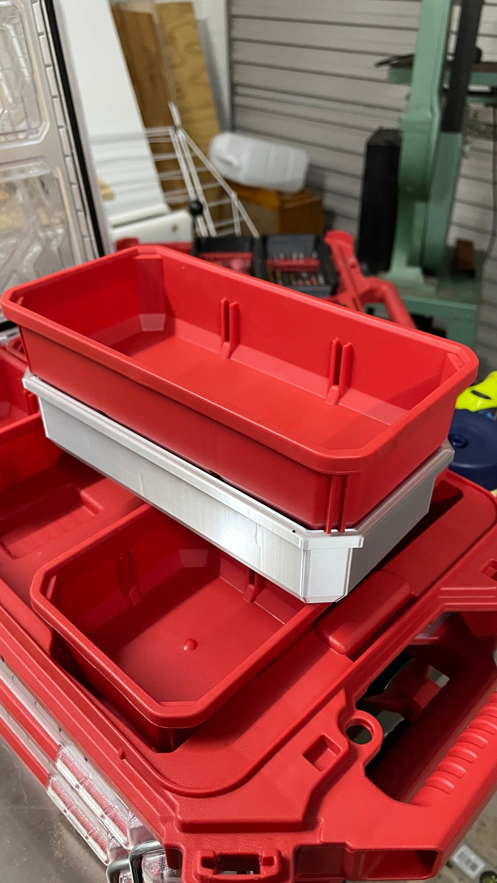 STL*** Milwaukee Packout Slim Bin Drill Bit organisers 3 Pack, Drill Bits and Spade Bits **STL FILE only