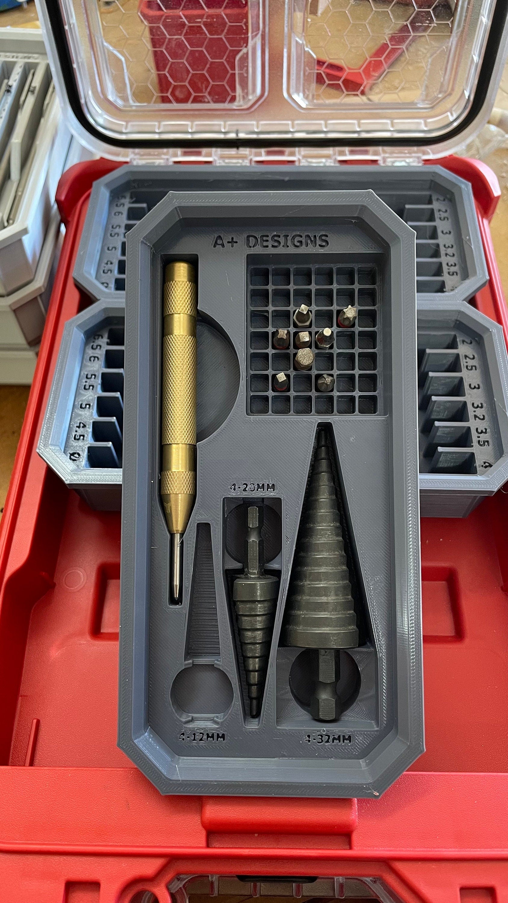 Milwaukee Packout Slim Bin Step bit holder