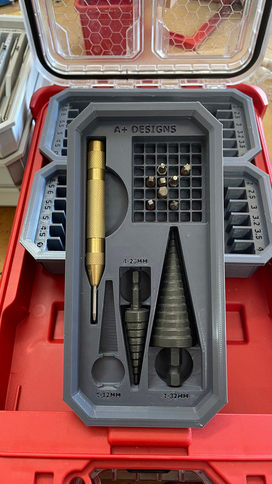 Milwaukee Packout Slim Bin Step bit holder