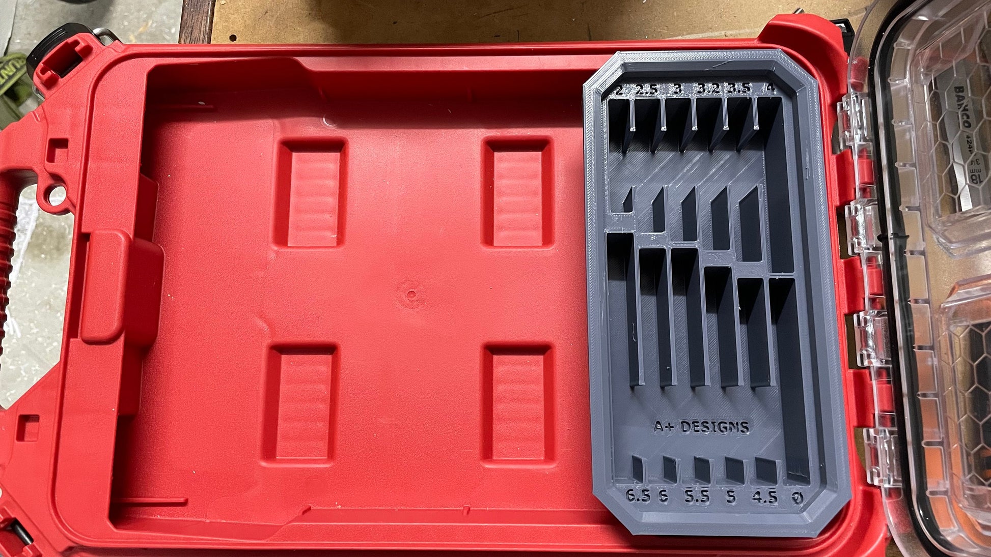 STL*** Milwaukee Packout Slim Bin Drill bit holder 2-6mm STL ONLY