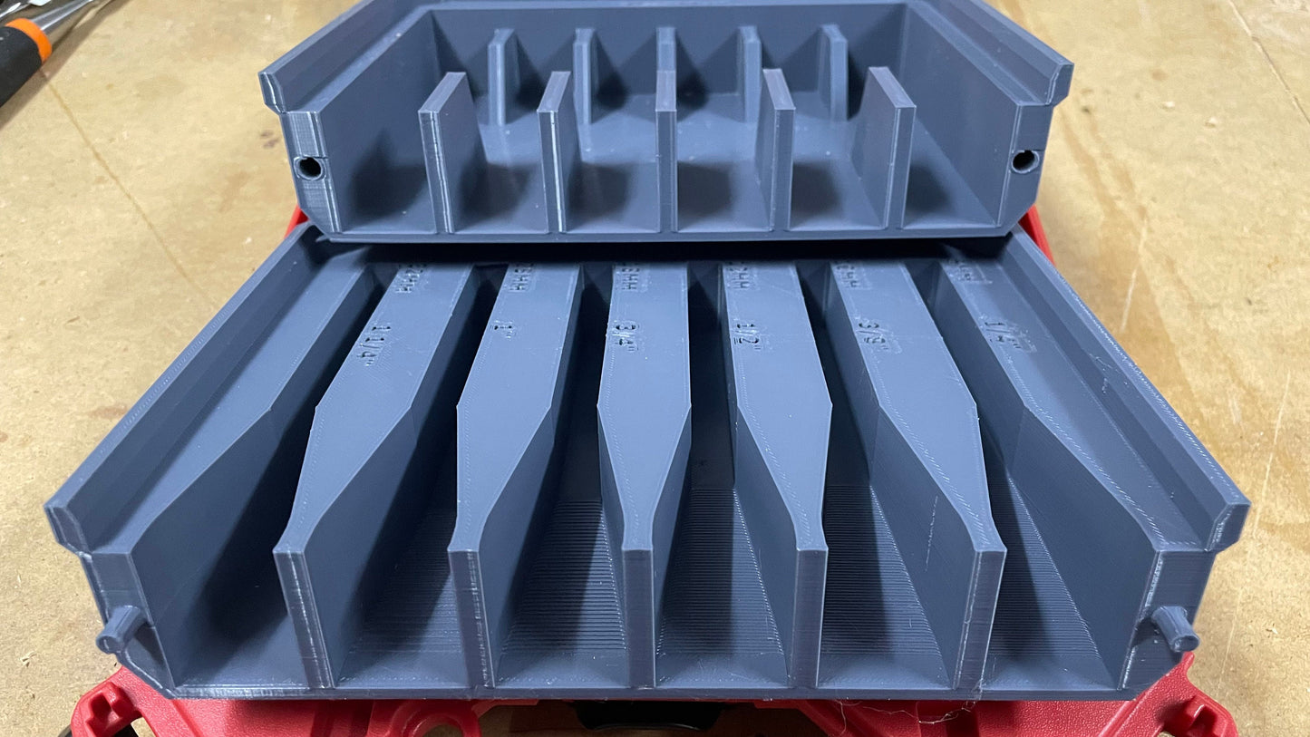 Milwaukee Packout Full size Slim Bin for chisel Set storage