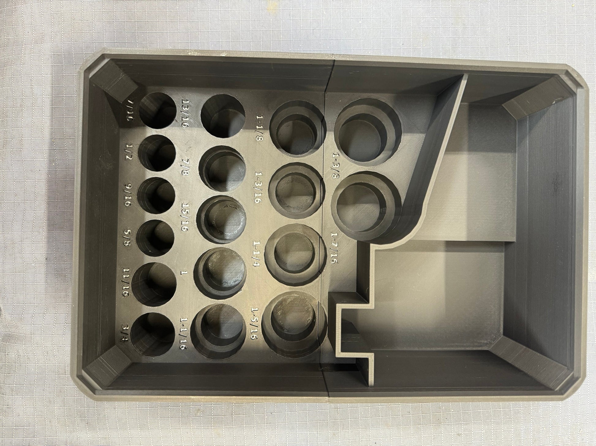 STL*** Milwaukee Packout Full size bin for impact socket set 49-66-7093 & M12 Impact Wrench DOWNLOAD ONLY***