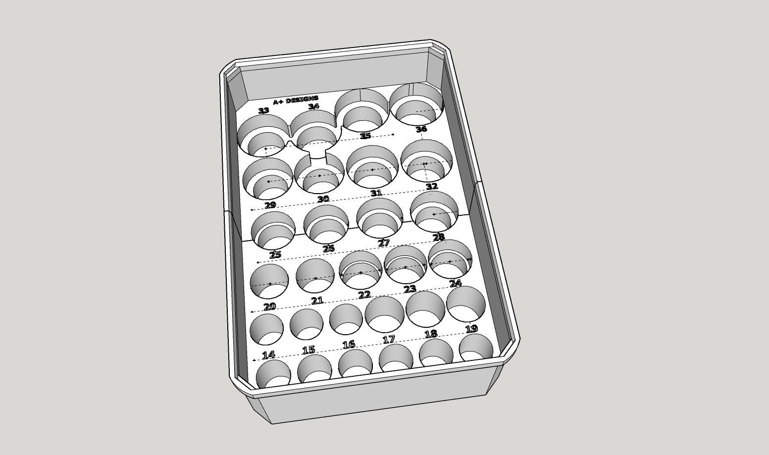 STL*** Milwaukee Packout Full size Deep Impact Socket storage bin 49-66-7015 **DOWNLOAD ONLY***