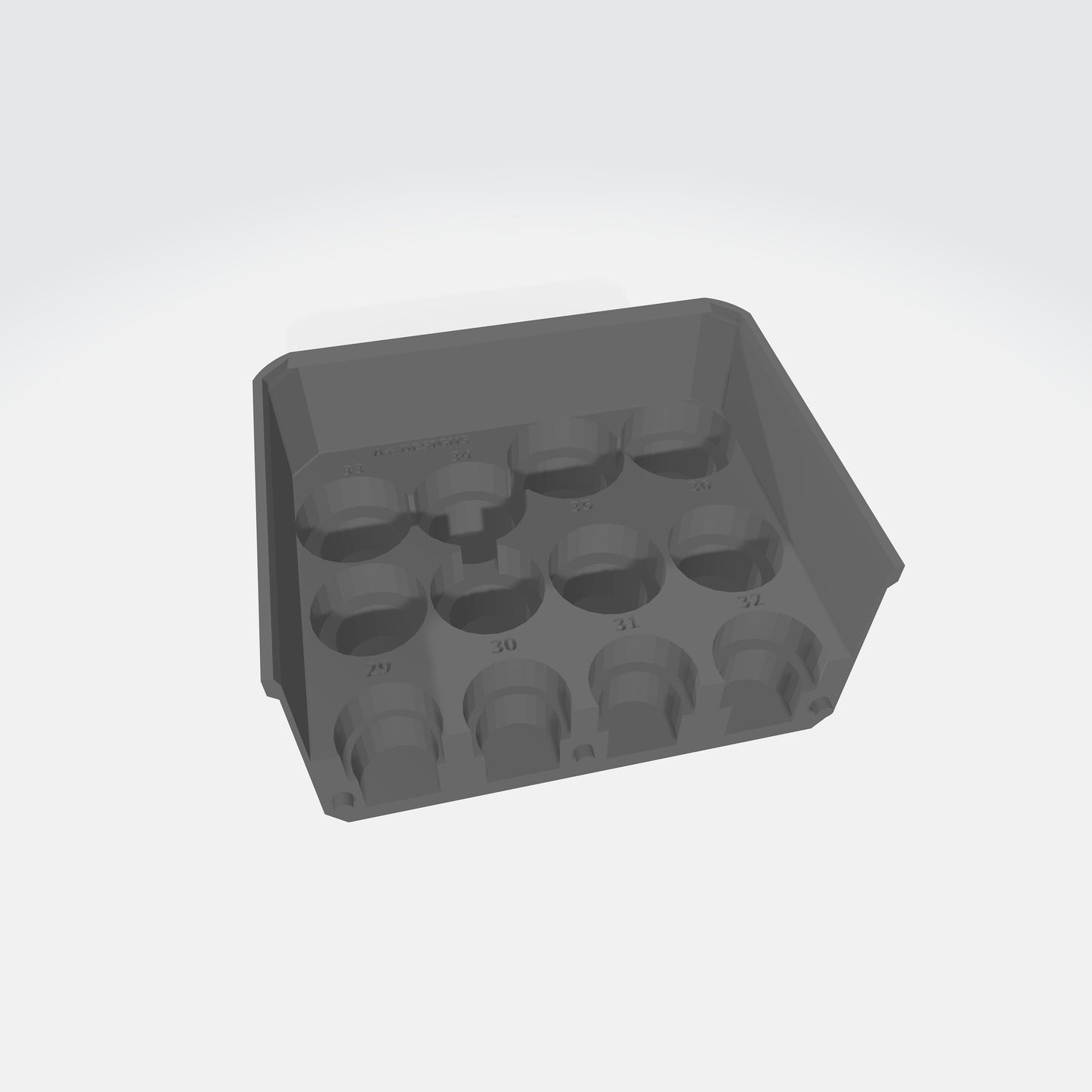 STL*** Milwaukee Packout Full size Deep Impact Socket storage bin 49-66-7015 **DOWNLOAD ONLY***