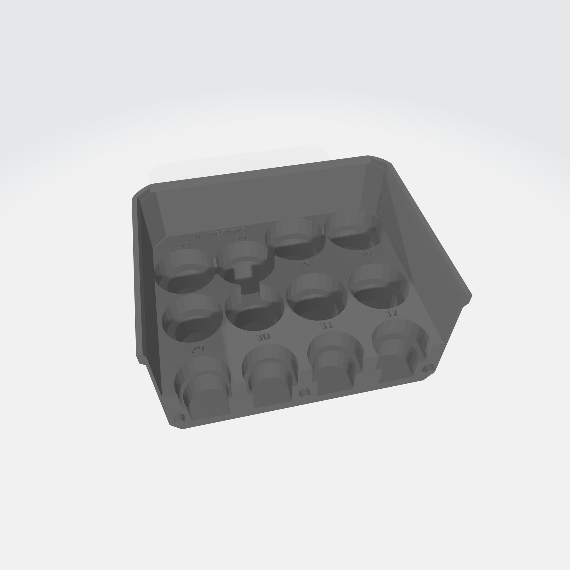 STL*** Milwaukee Packout Full size Deep Impact Socket storage bin 49-66-7015 **DOWNLOAD ONLY***