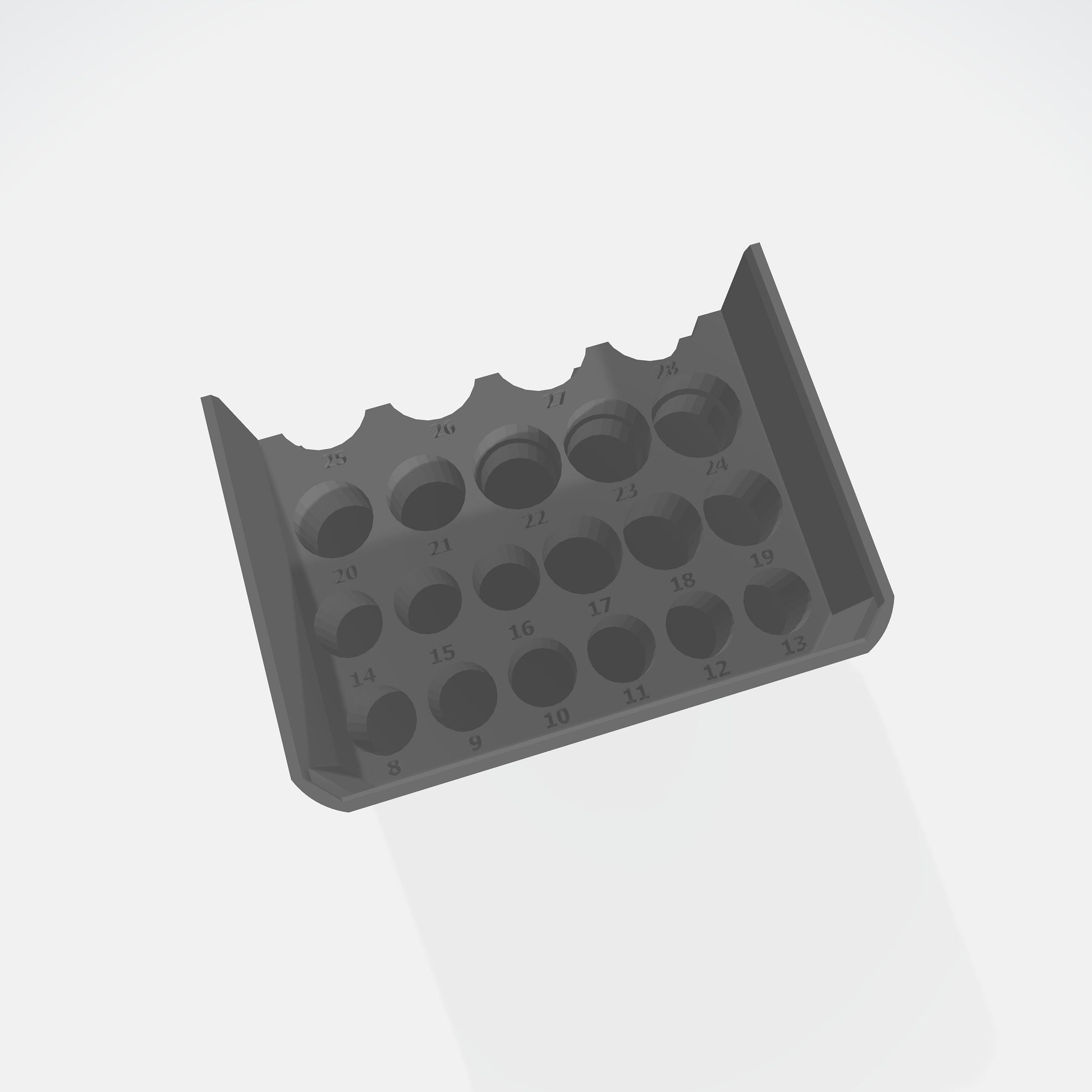 STL*** Milwaukee Packout Full size Deep Impact Socket storage bin 49-66-7015 **DOWNLOAD ONLY***