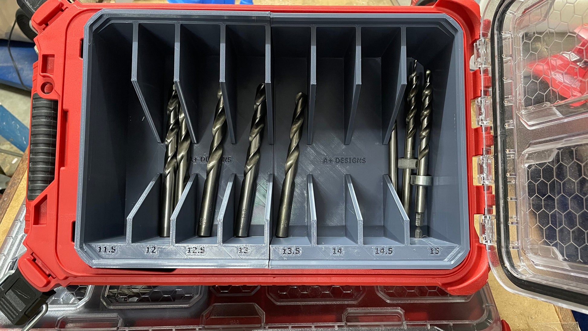 Milwaukee Packout Deep organiser Drill Bit holder for 48228435 or 48228430