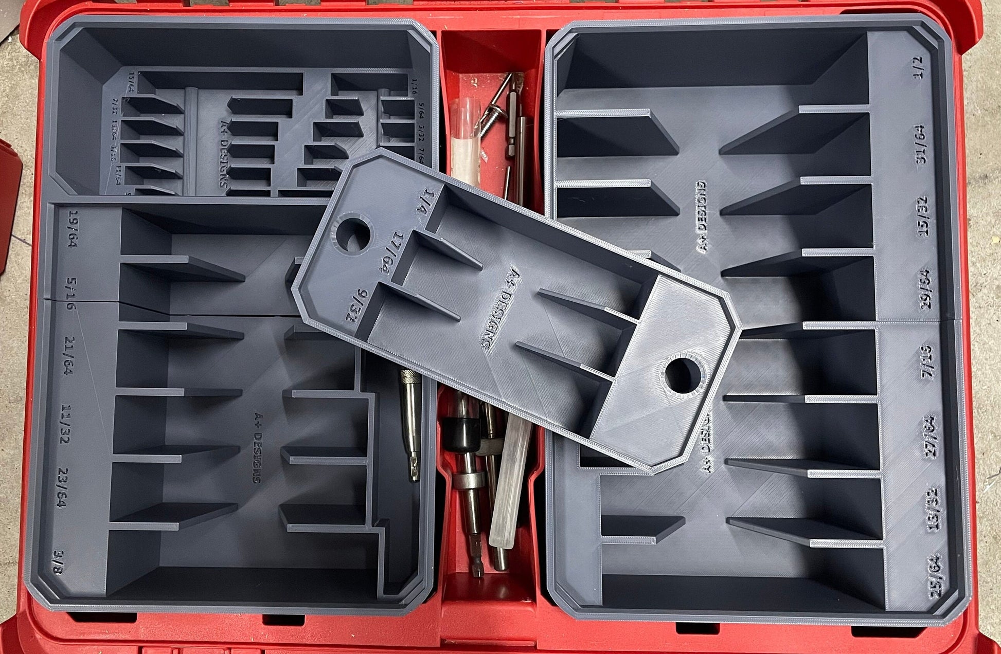 Milwaukee Packout Deep organiser Drill Bit holder for 48228435 or 48228430