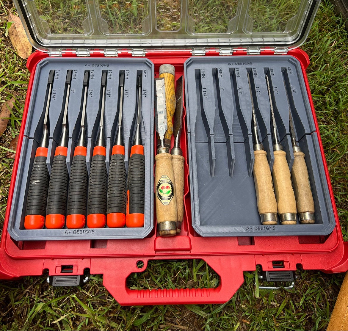 Milwaukee Packout Full size Slim Bin for chisel Set storage