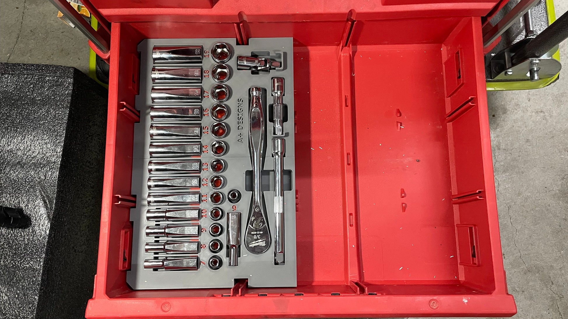 STL*** Metric 3/8 Socket set 48-22-9508 3 drawer system***DIGITAL Download Only