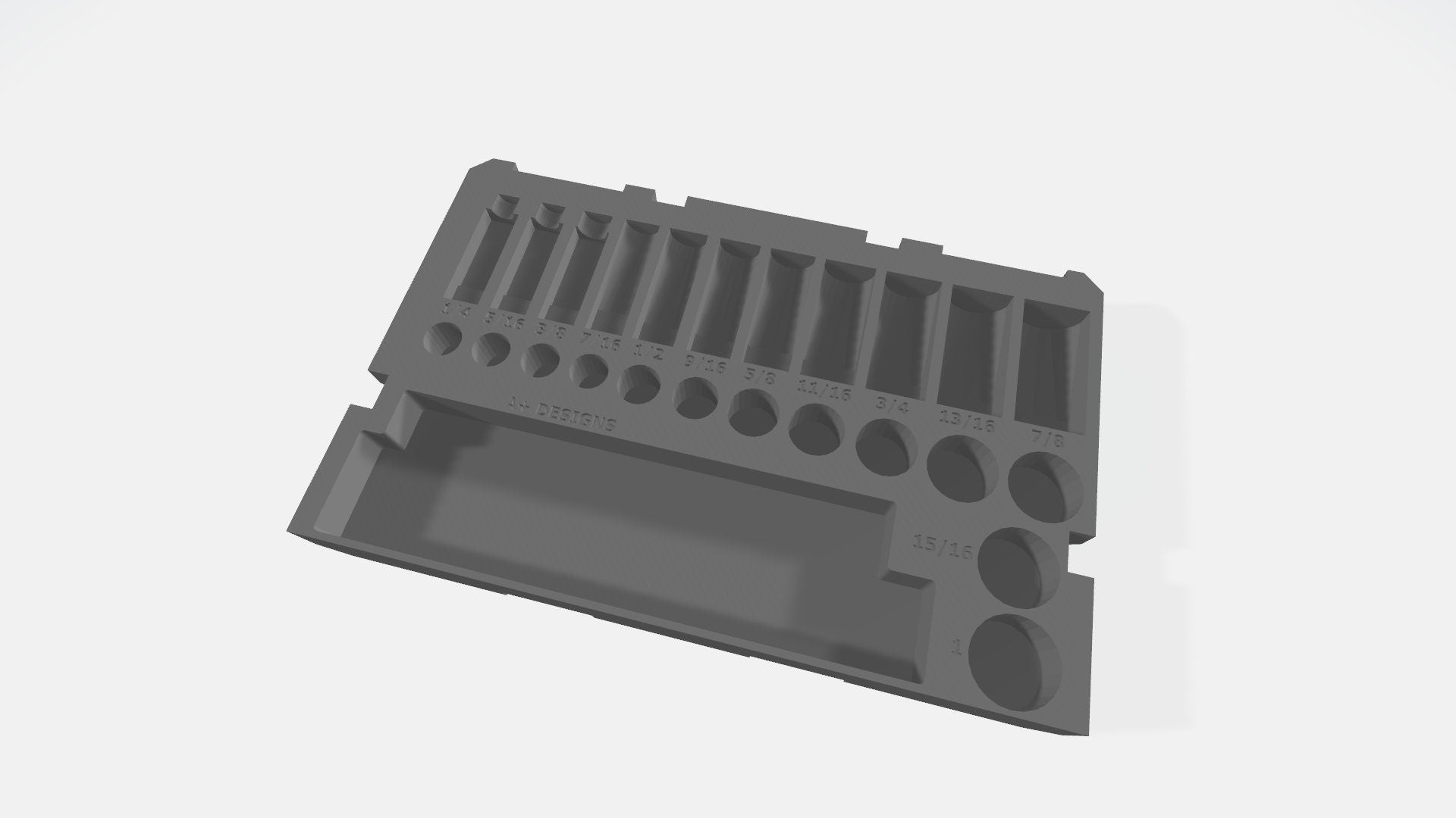 STL** 3/8 SAE socket set for 3 drawer storage 94-22-9408 DIGITAL Download***