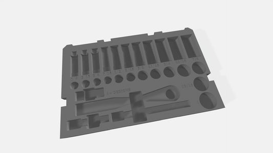 STL** 3/8 SAE socket set for 3 drawer storage 94-22-9408 DIGITAL Download***
