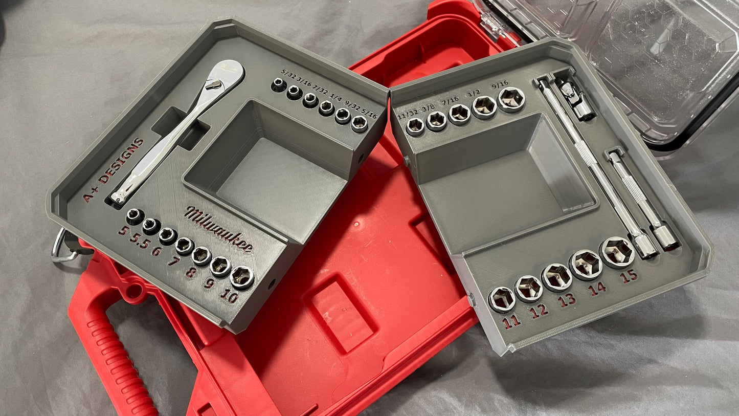 Milwaukee Compact Packout 1/4 socket set 48-22-9044