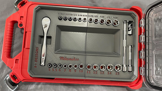 Milwaukee Compact Packout 1/4 socket set 48-22-9044