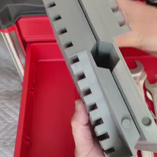 3D printed spanner divider for the Milwaukee Packout 4 Drawer system Metric or SAE